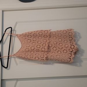 Pink Lace Romper 🌸